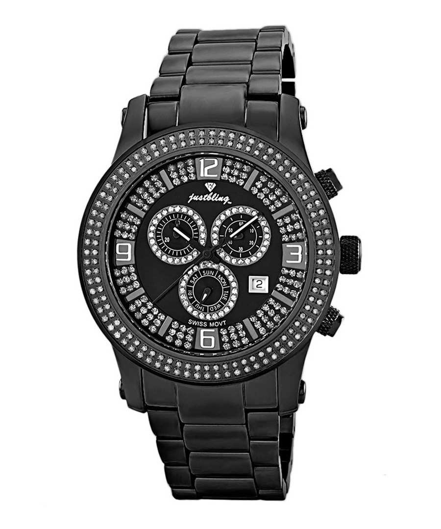 Lynx black steel diamond watch Sale - JBW