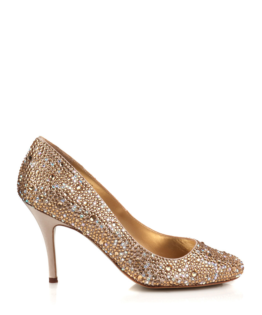 champagne low heels