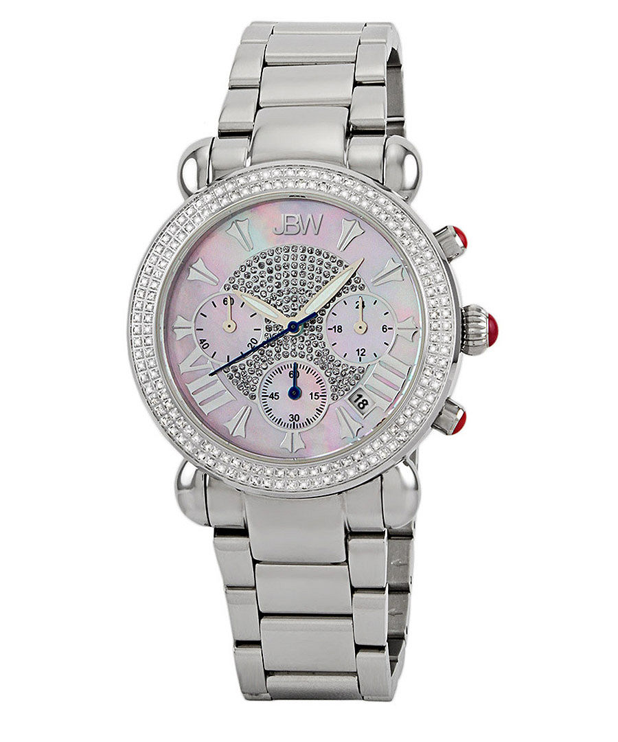 Victory silver-tone pavé diamond watch Sale - jbw
