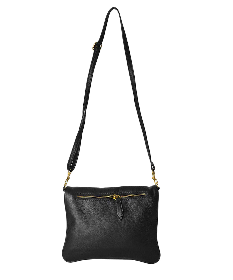 Discount Black leather crossbody bag SECRETSALES