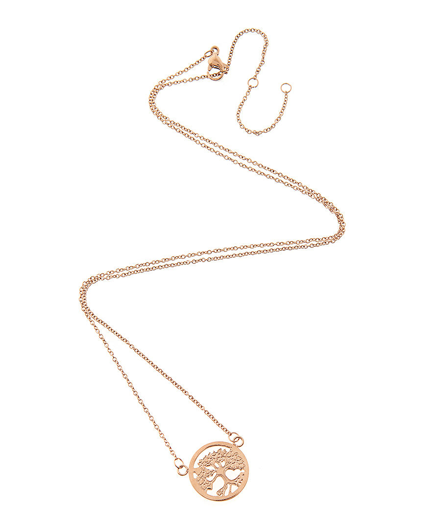 18k rose gold-plated heritage necklace Sale - chloe collection by liv oliver