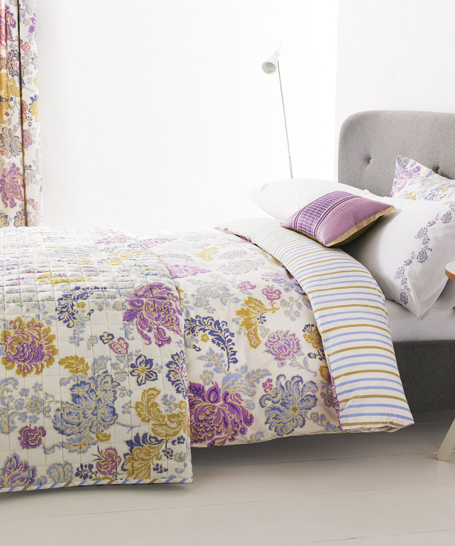 Discount Murano lilac kingsize duvet set SECRETSALES