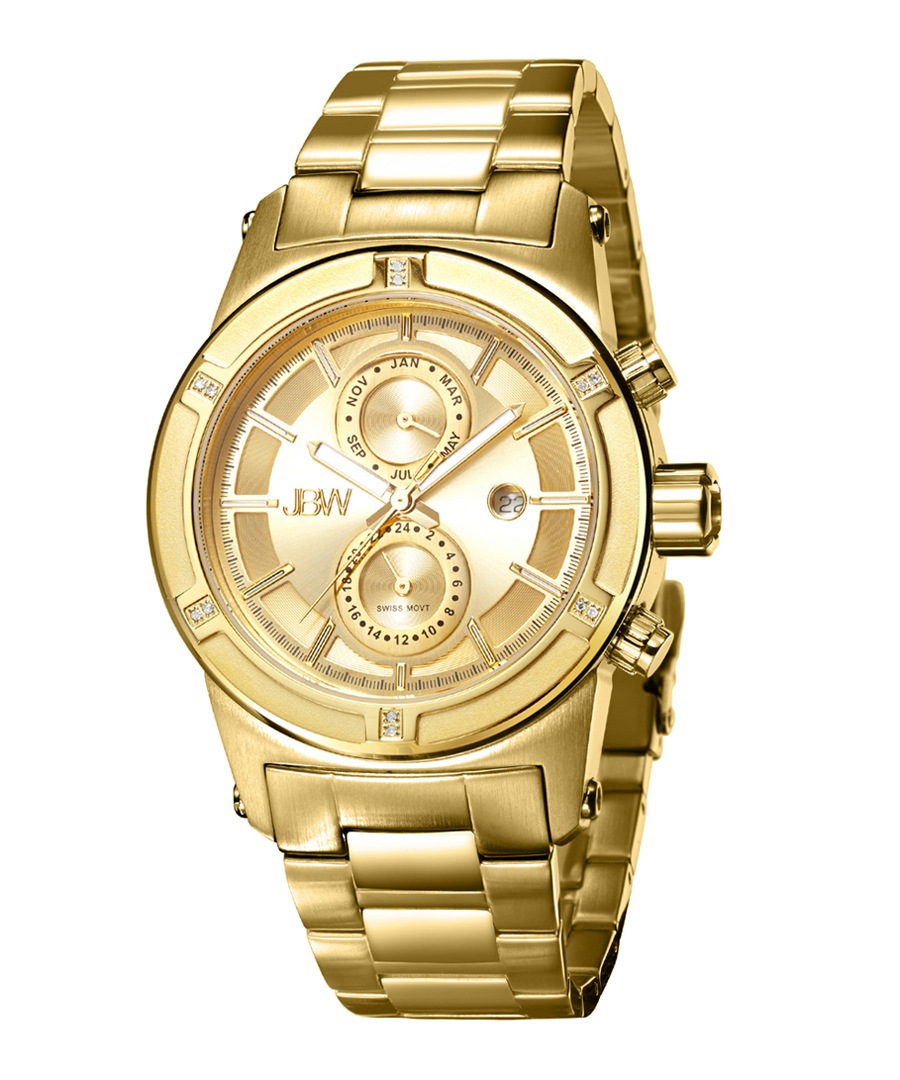 Strider 18ct gold-plated & diamond watch Sale - jbw