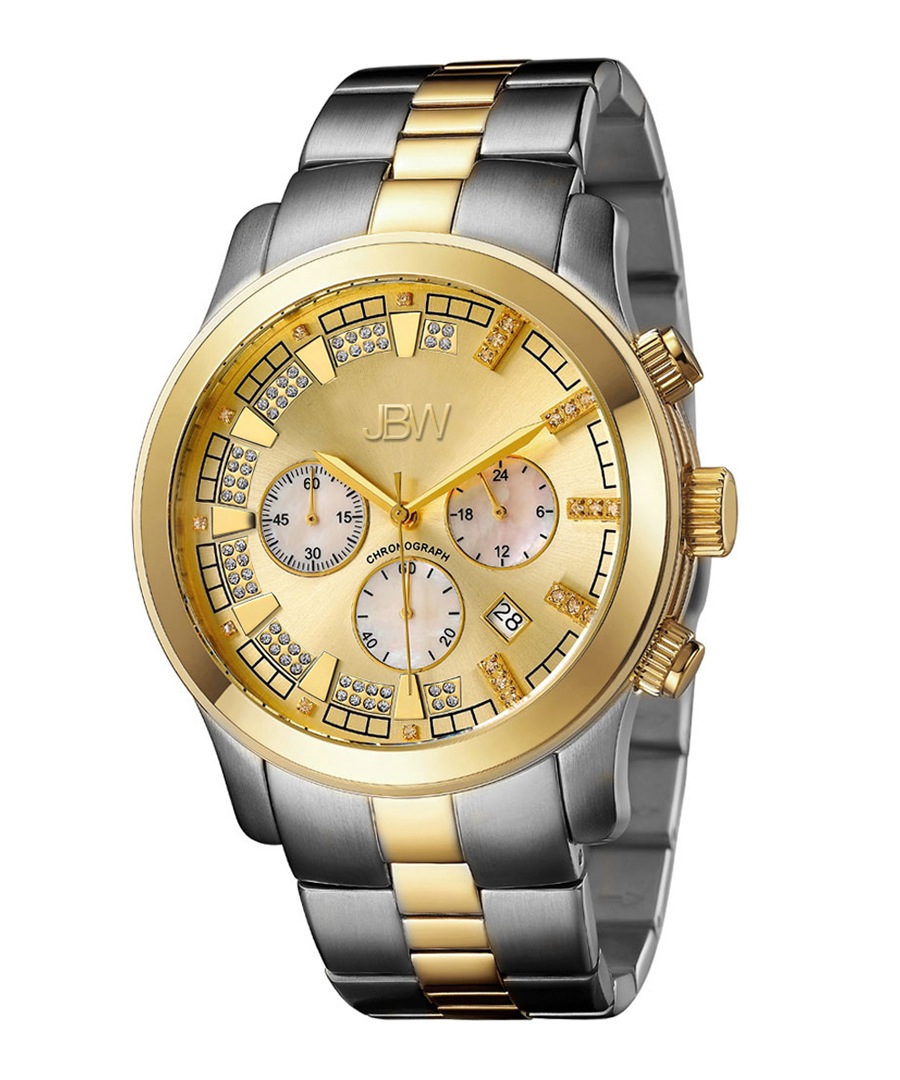 Delano two-tone steel & diamond watch Sale - jbw