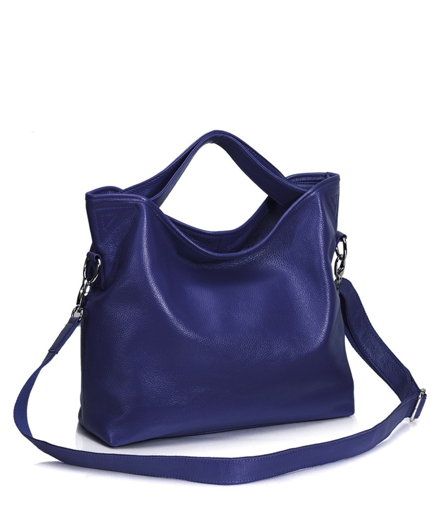 Discount Large royal blue leather slouch bag SECRETSALES