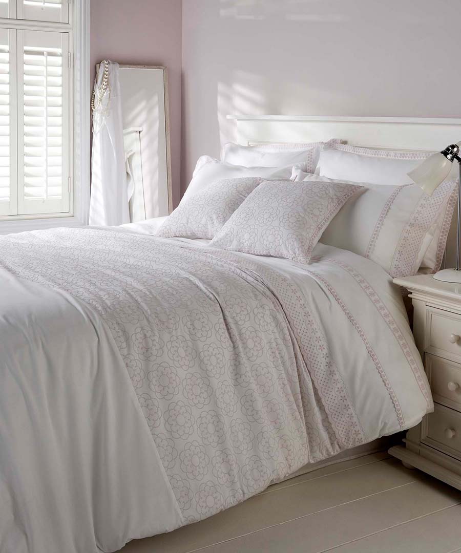 Kate 100% cotton king duvet set in mink Sale - Ditton Hill