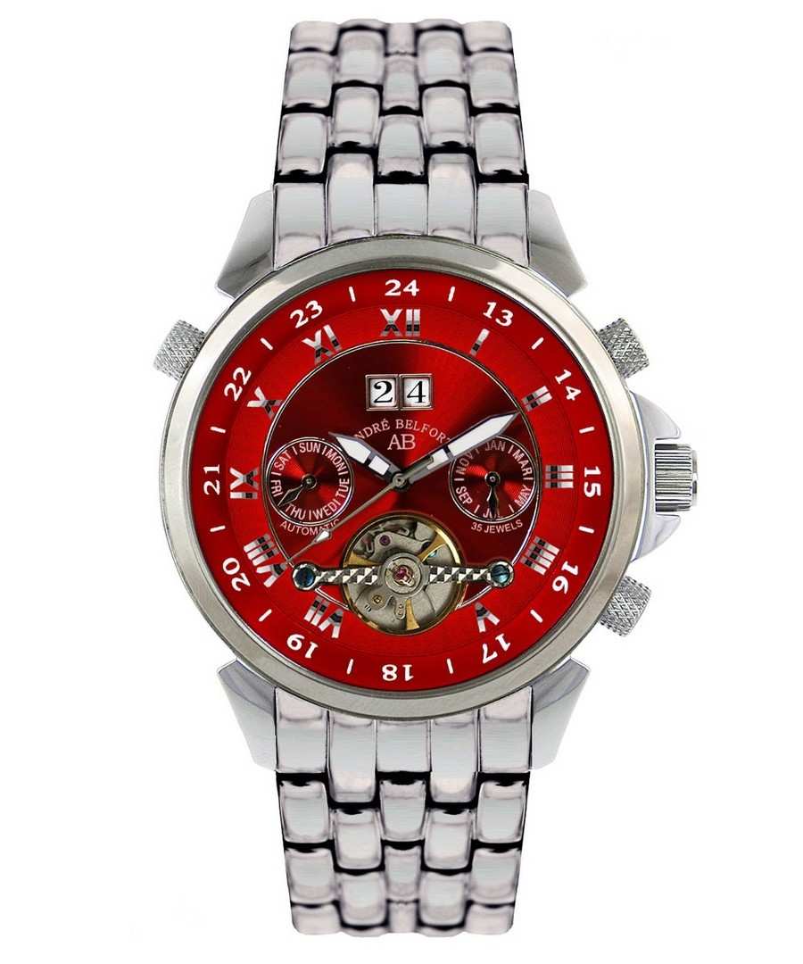 Étoile Polaire red & steel watch Sale - andre belfort