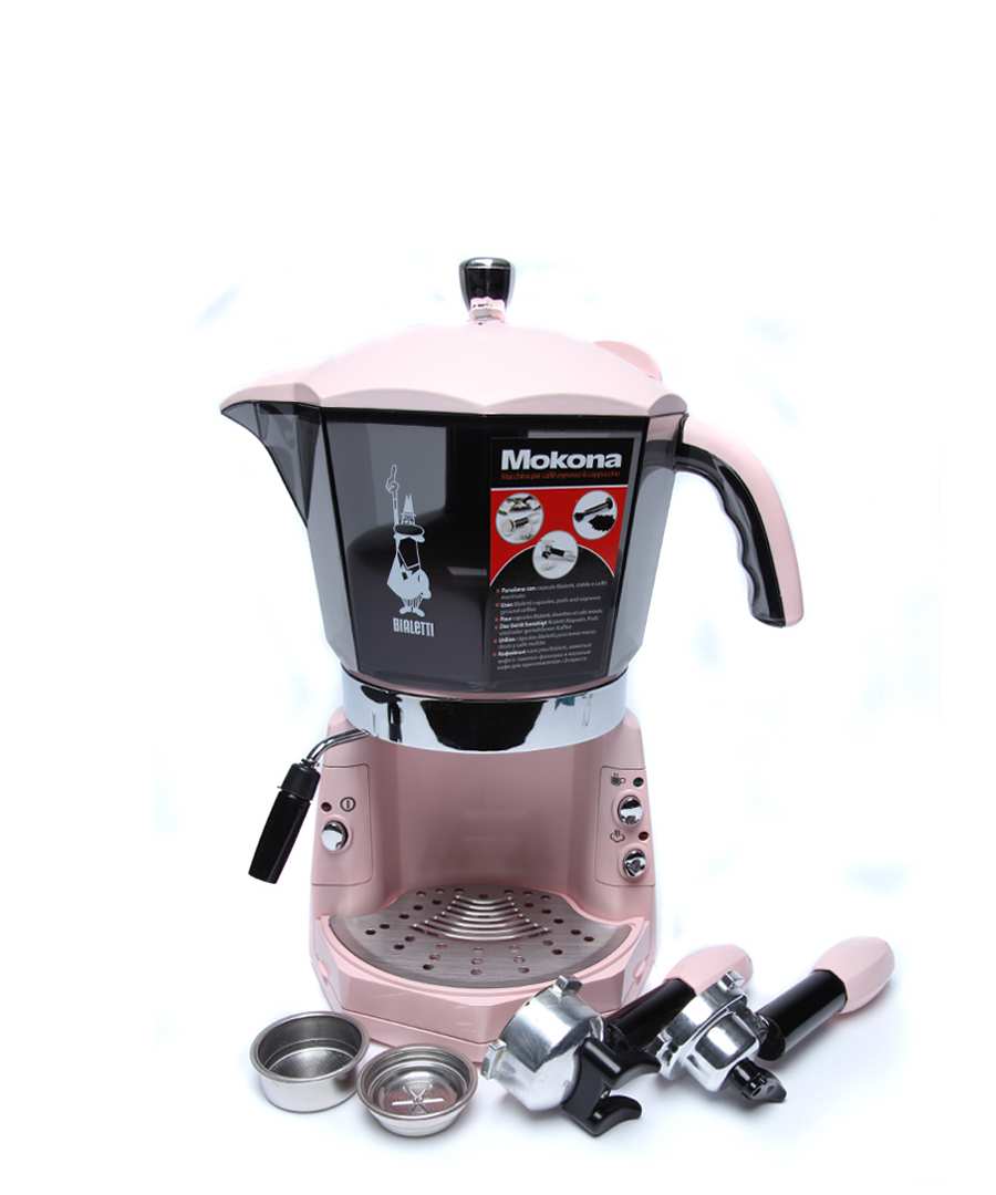 pink bialetti espresso maker