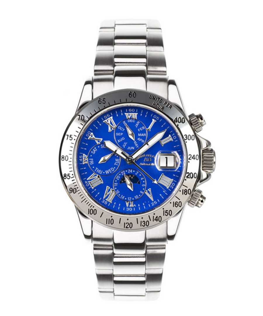 Le Capitaine blue dial steel watch Sale - andre belfort