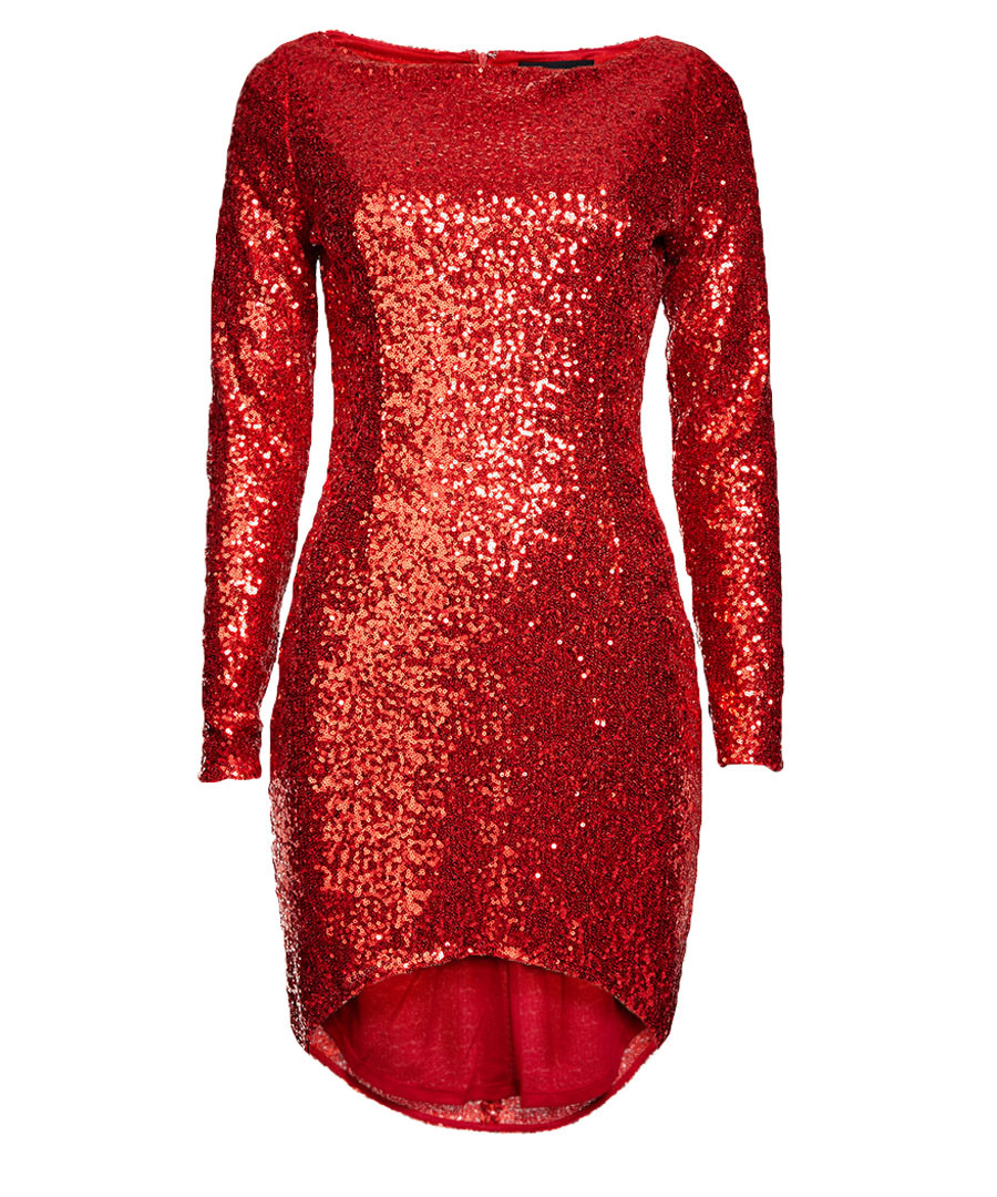 Discount Red sequin dress SECRETSALES