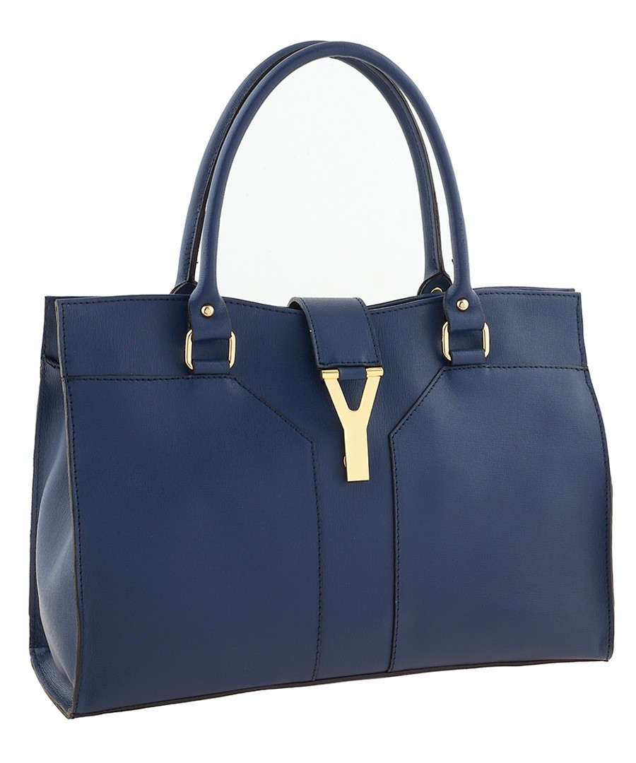 Discount Deep blue leather handbag SECRETSALES