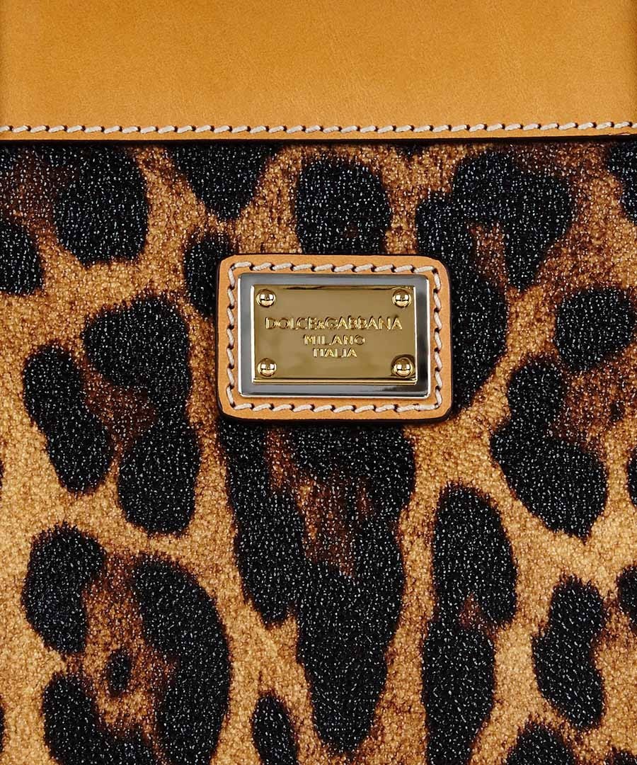 h&m leopard print bag