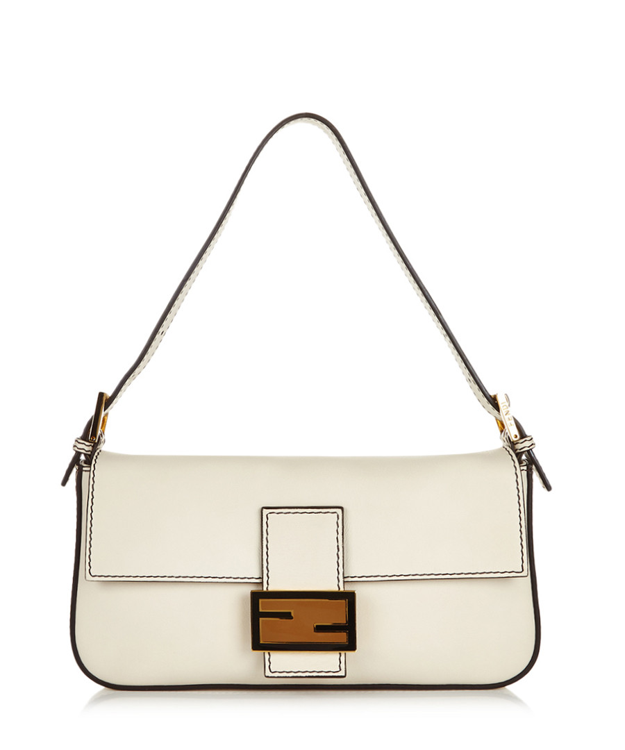 Baguette ivory leather shoulder bag Sale - fendi