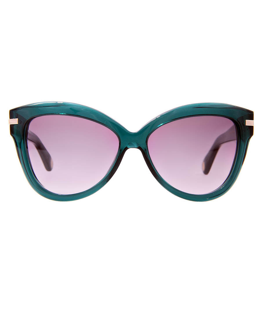 Discount Green & purple cateye sunglasses SECRETSALES