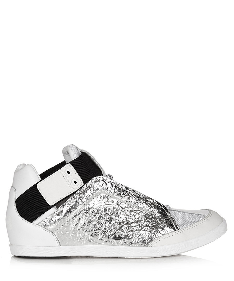 Men's silver-tone & white sneakers Sale - y-3