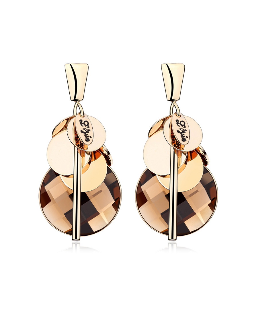 Gathering 18ct gold-plated earrings Sale - caromay