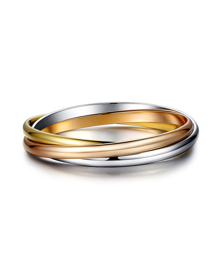 Unity tri-tone steel bracelet Sale - caromay