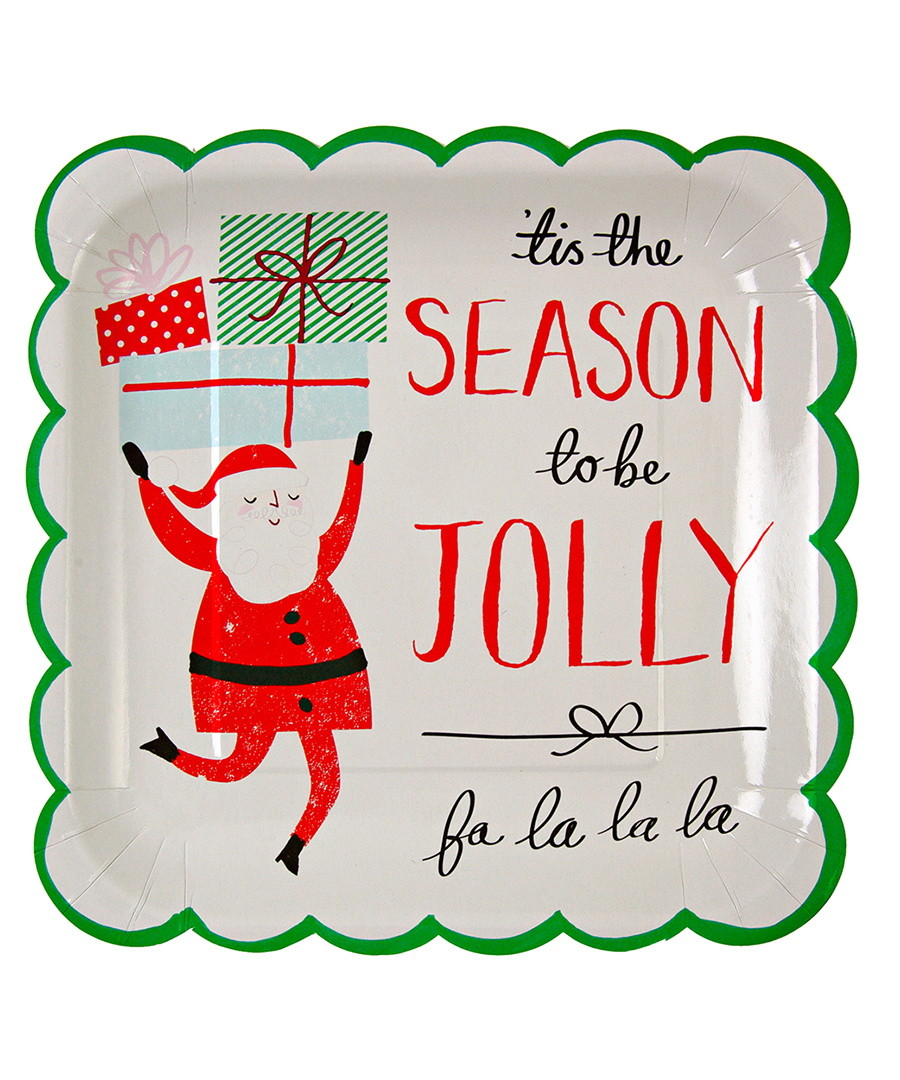 Discount Large Christmas paper plates SECRETSALES
