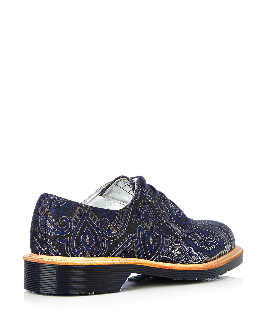 Discount Women's Lester navy paisley silk shoes SECRETSALES