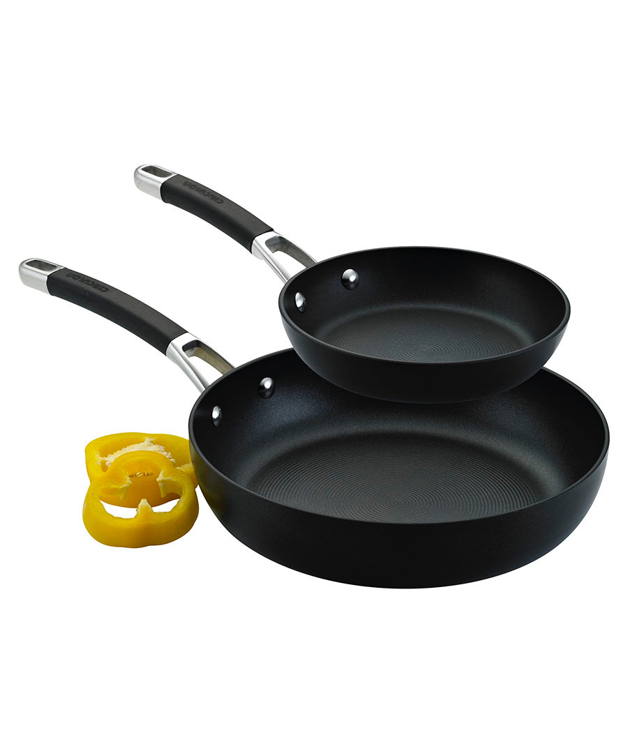 2pc black anodised frying pan set Sale - Circulon