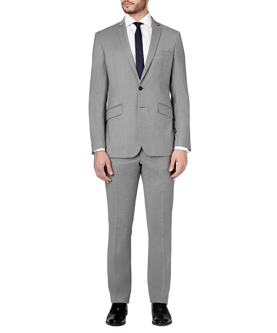 2pc light grey pure wool suit Sale - SPENCER HART