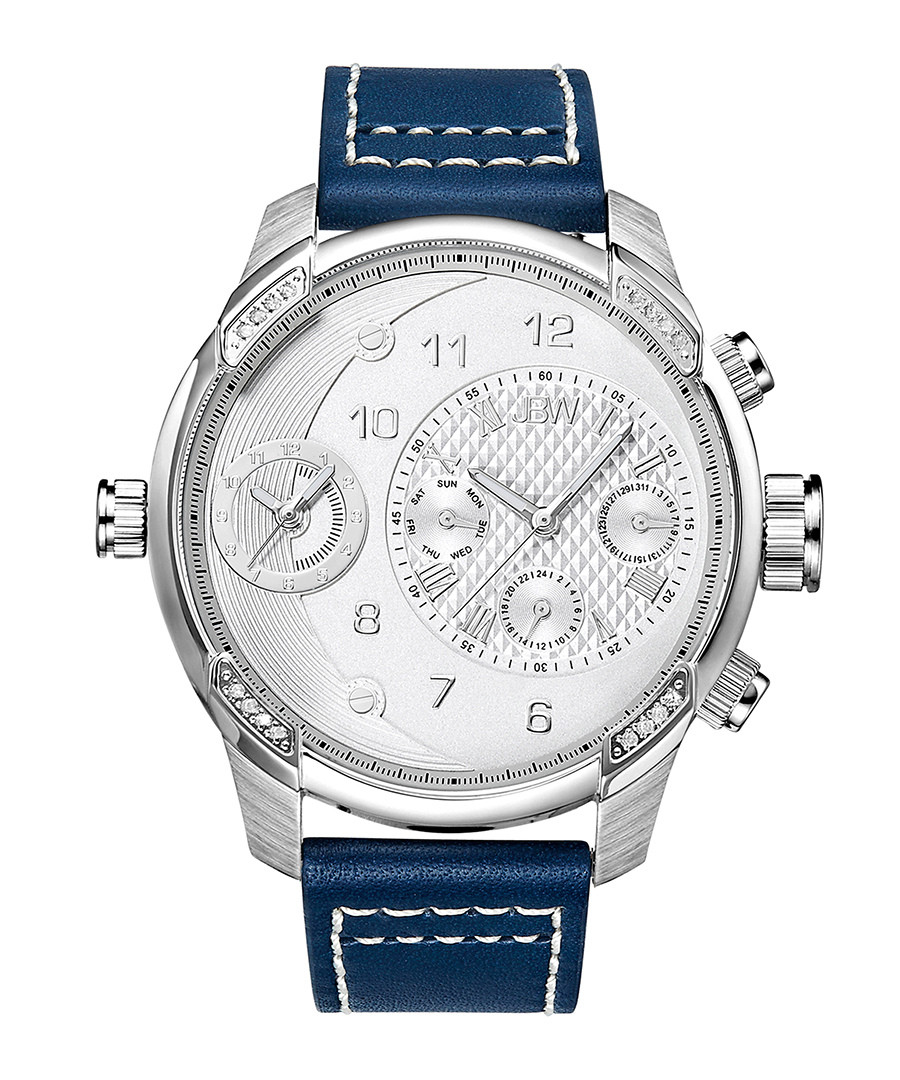 G3 diamond & blue leather strap watch Sale - jbw