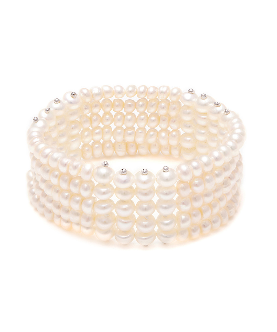 0.5cm freshwater pearl stacked bracelet Sale - Windsor Pearl