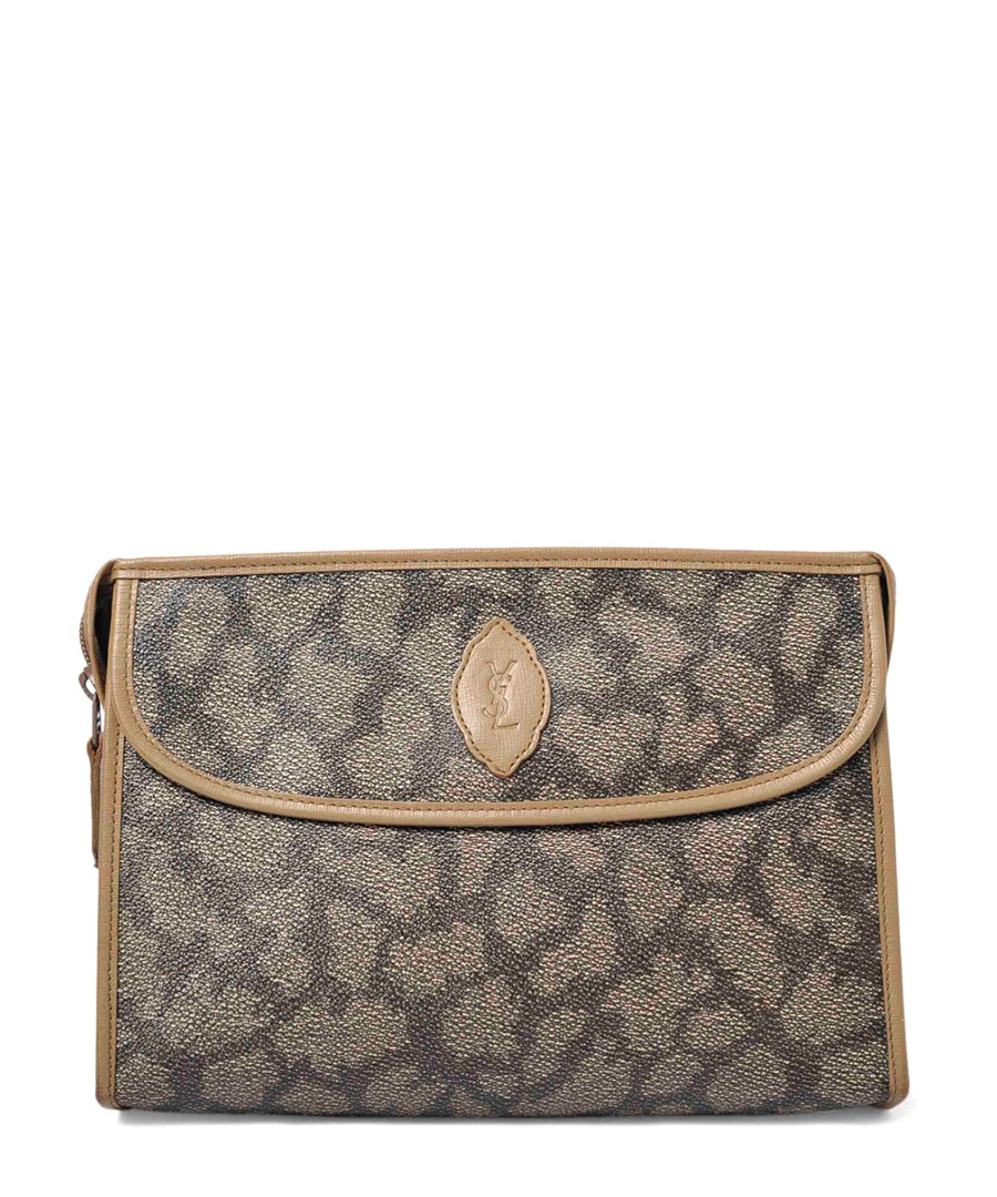 Vintage YSL Brown leopard vanity pouch, Designer Bags Sale, The ...  