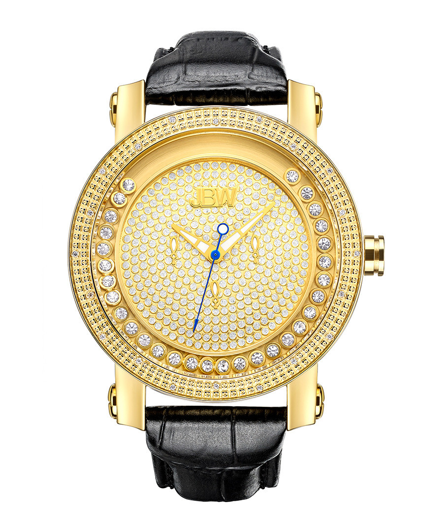 Hendrix 18ct gold-plated diamond watch Sale - jbw