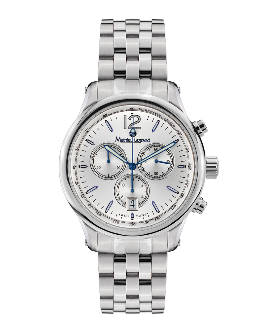 Classique silver-tone steel watch Sale - mathieu legrand