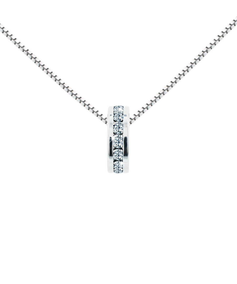 Domino silver-tone crystal pendant Sale - diamond style