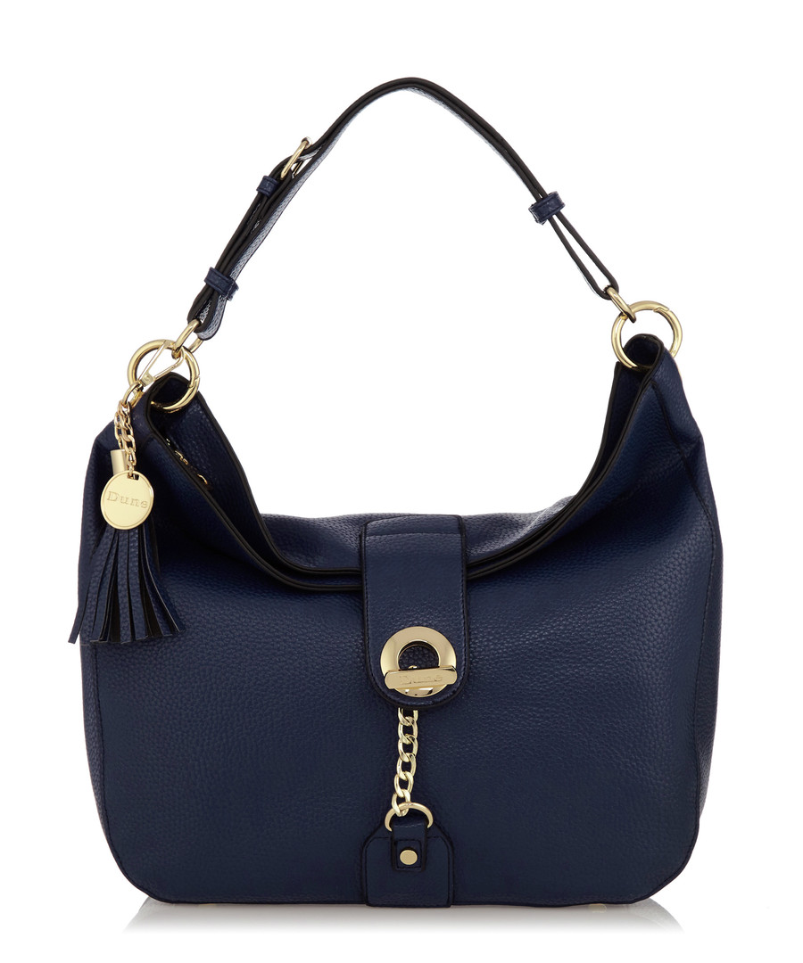 Dobbly navy textured shoulder bag Sale - Dune