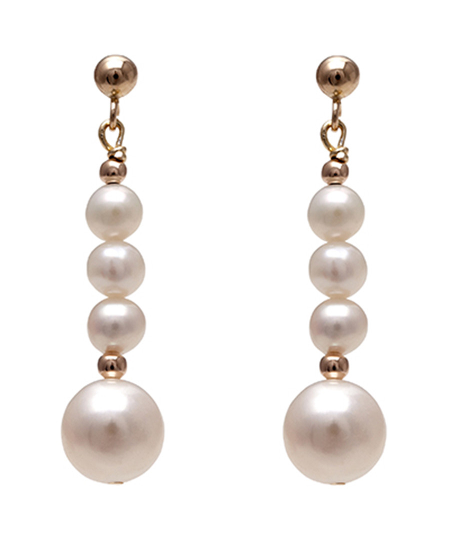 0.3-0.8cm pearl & 9ct gold earrings Sale - Windsor Pearls