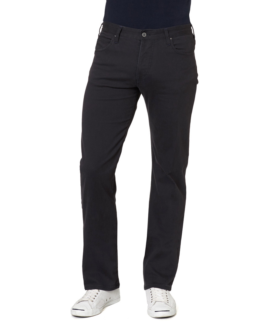 Dark blue cotton blend trousers Sale - armani jeans