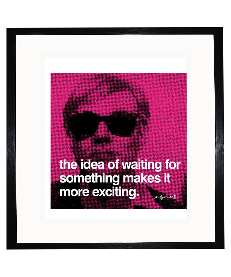 Waiting quote framed print Sale - Andy Warhol