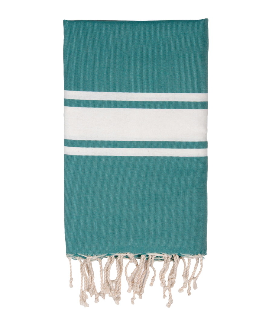 Traditional emerald pure cotton towel Sale - FEBRONIE