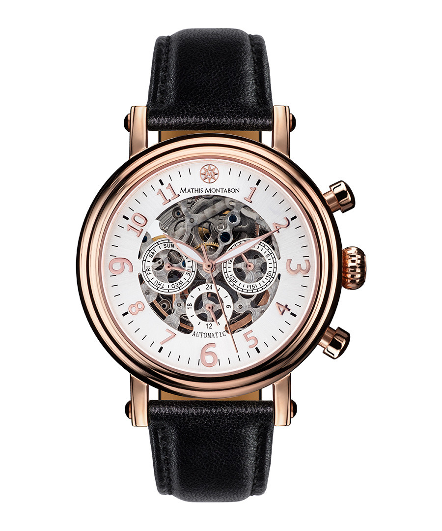 Executive rose gold-tone & white watch Sale - mathis montabon