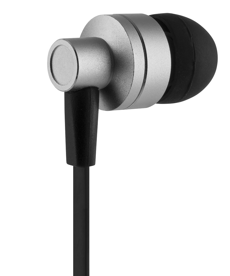 Silver-tone noise isolating earphones Sale - Akai