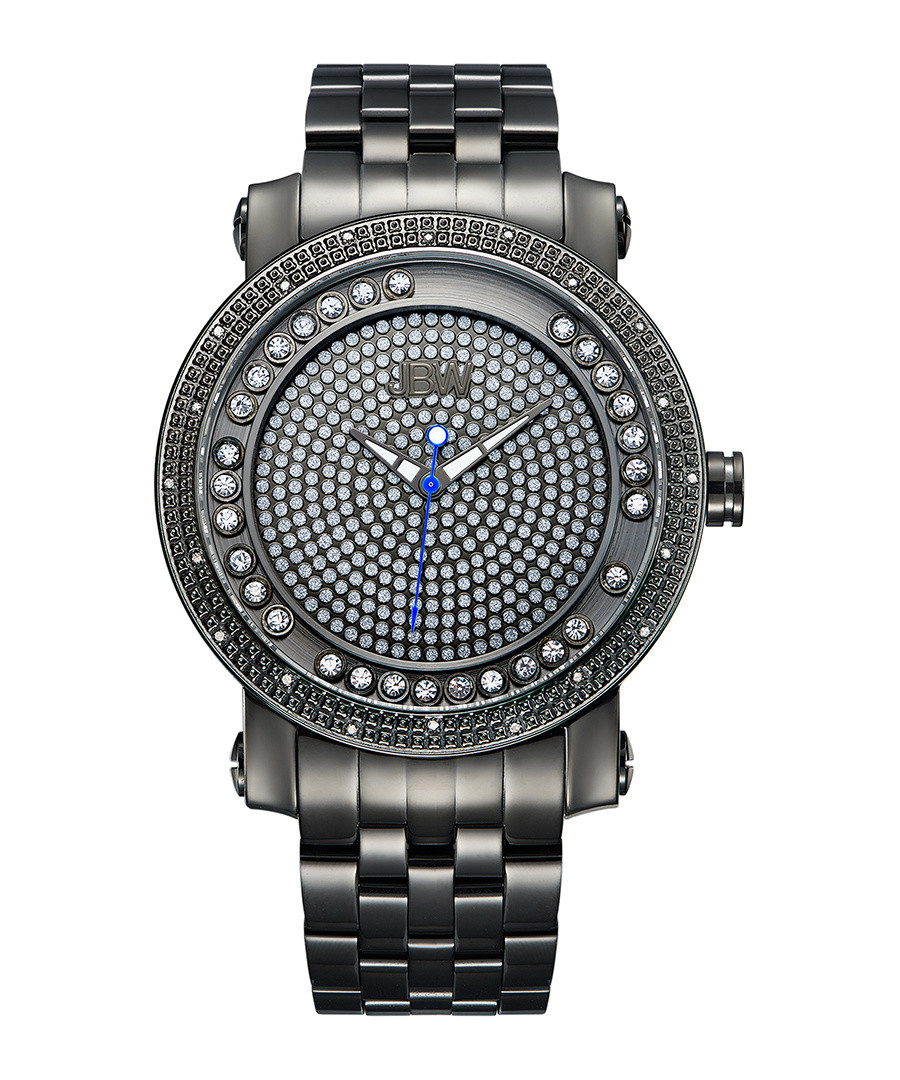 Hendrix gunmetal & diamond watch Sale - jbw