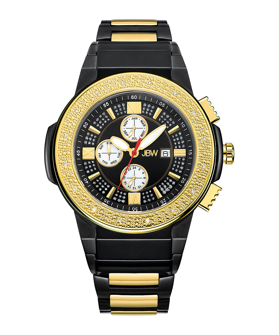 Saxon black & diamond dial watch Sale - jbw