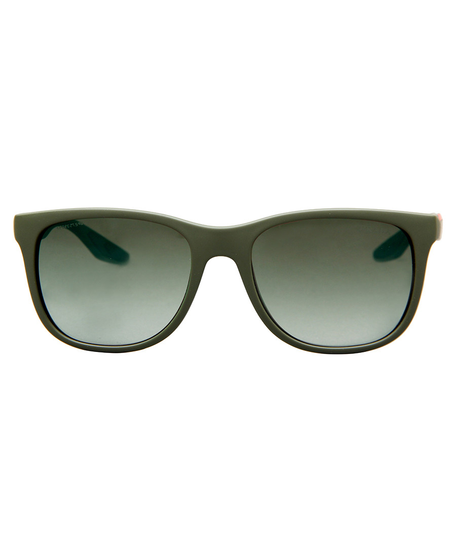 Green rubber oval sunglasses Sale - Prada Sport