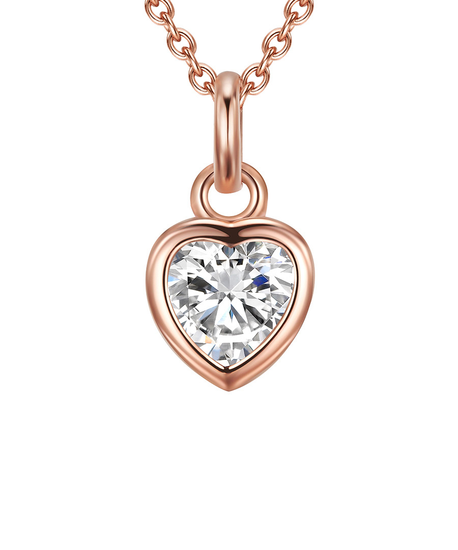 Rose gold-plated heart pendant necklace Sale - carat 1934