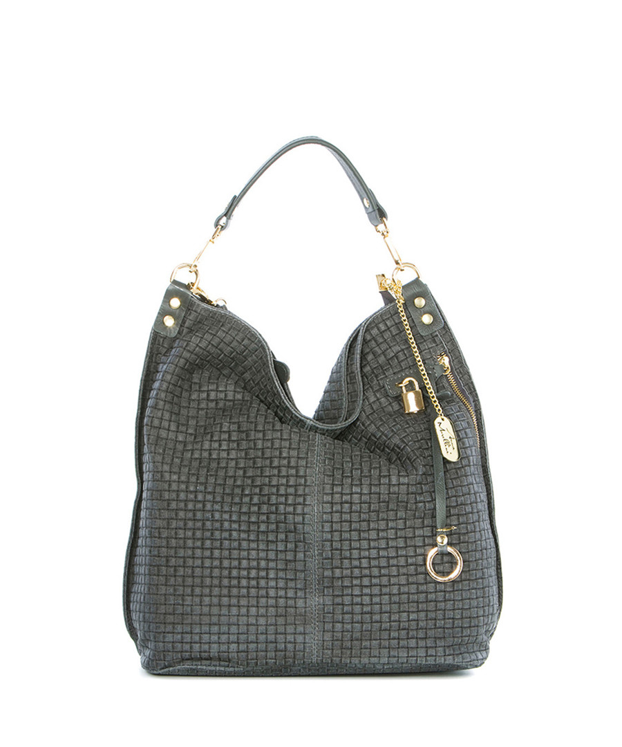 Ash leather weave slouch bag Sale - anna morellini