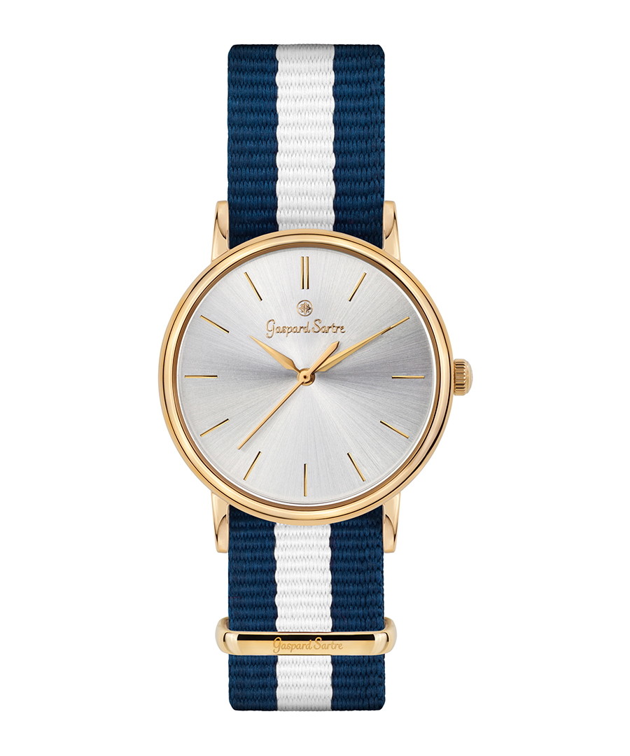 L' Imposante gold-tone & navy watch Sale - gaspard sartre