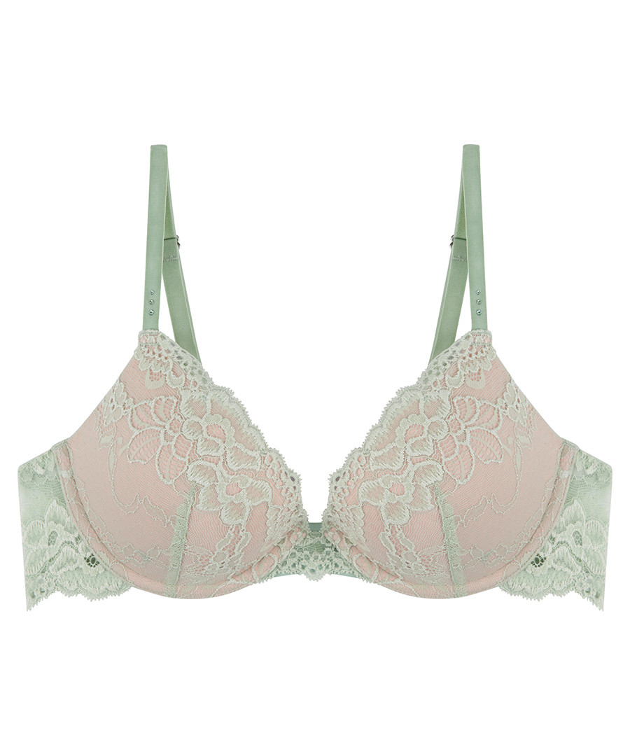 My Fit Lace green underwired bra Sale - Pleasure State