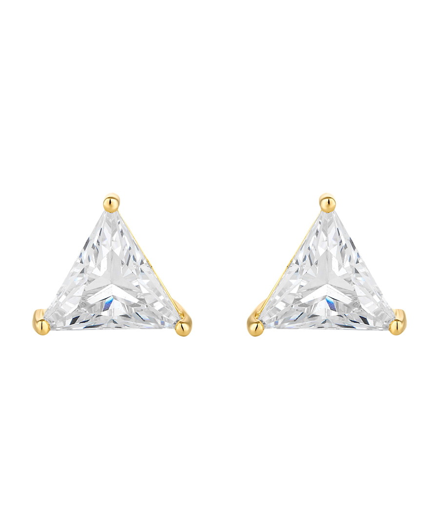 Prism 14ct gold-plated Swarovski studs Sale - diamond style
