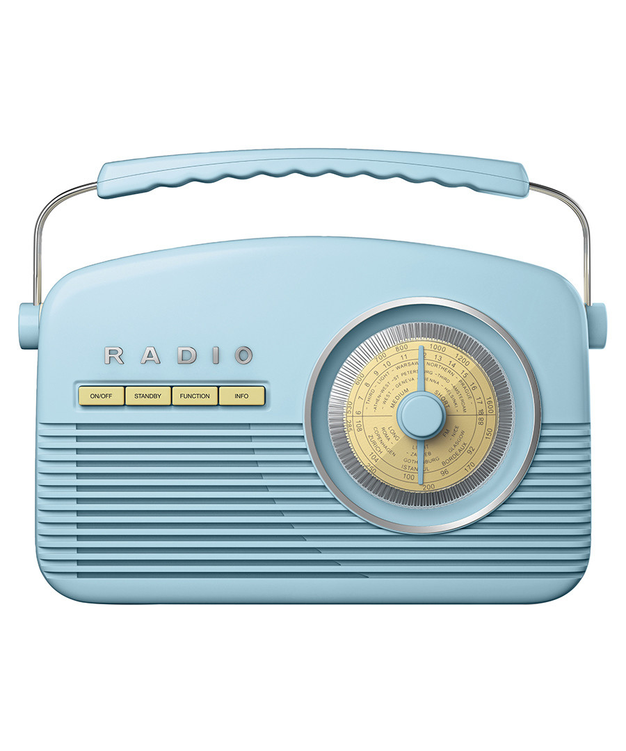 Blue AM/FM retro radio Sale - Akai