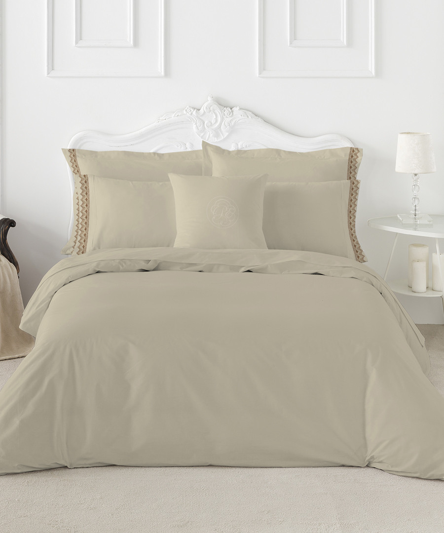 Carmelian king taupe cotton duvet set Sale - pure elegance