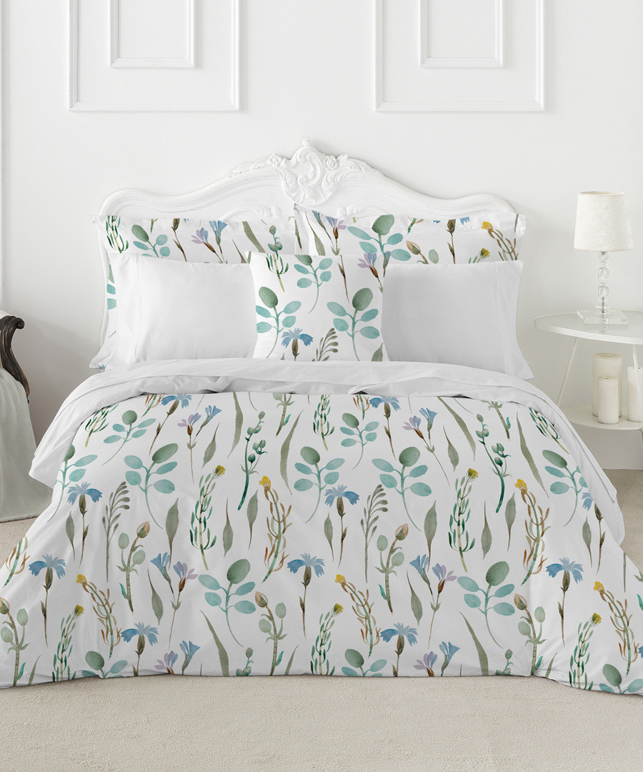 Peridot green cotton king duvet set Sale - pure elegance