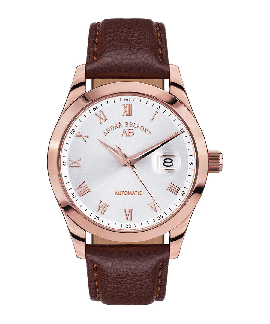 Empereur brown leather strap watch Sale - andre belfort